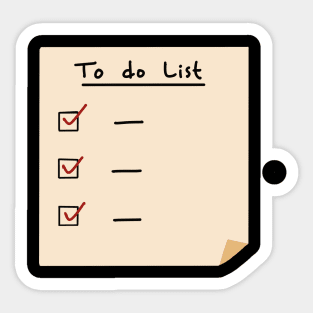 To do List Nothing Sticker